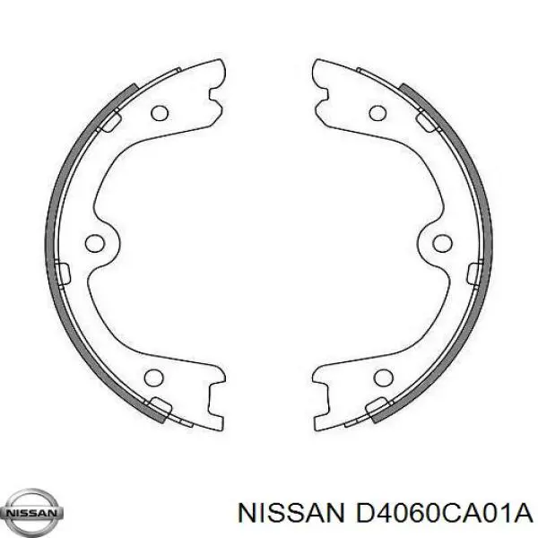 D4060CA01A Nissan/Infiniti Klocki hamulca ręcznego