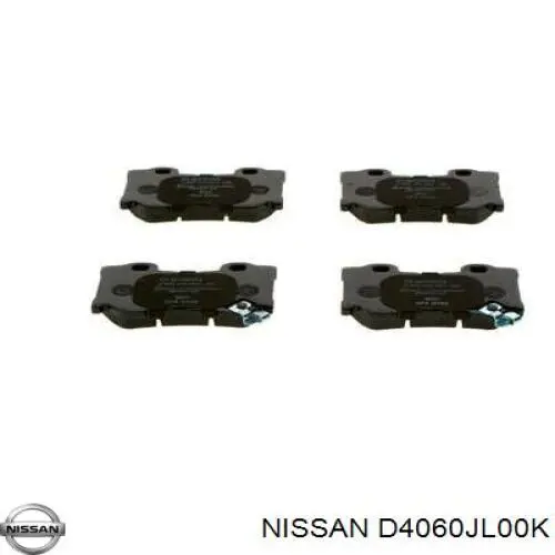 Okładziny (klocki) do hamulców tarczowych tylne Nissan/Infiniti D4060JL00K cena, od 35,56 USD