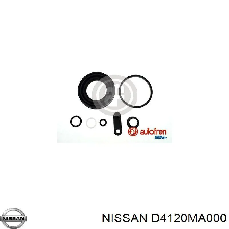 Do koszyka D4120MA000 Nissan/Infiniti Zestaw naprawczy zacisku hamulcowego przedniego