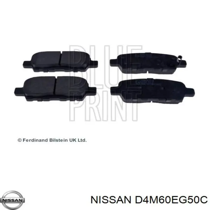 Okładziny (klocki) do hamulców tarczowych tylne Nissan/Infiniti D4M60EG50C cena, od 20,83 USD
