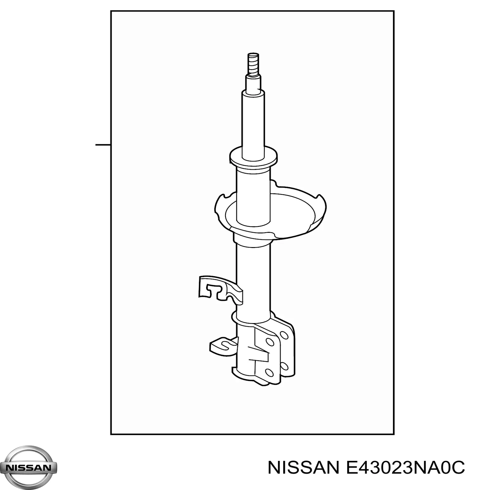 Amortyzator przedni prawy Nissan/Infiniti E43023NA0C cena, od 67,87 USD