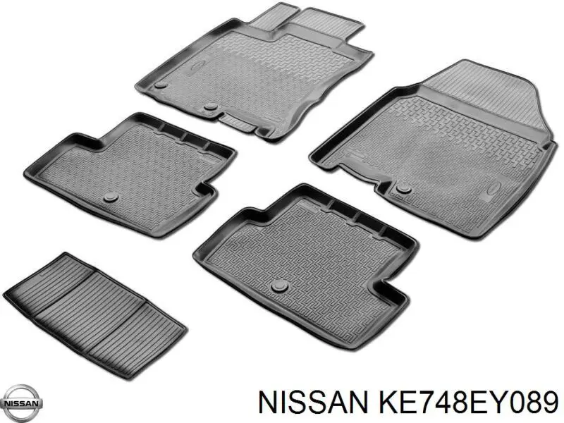 Dywaniki przód+tył, komplet do Nissan Qashqai +2 I J10