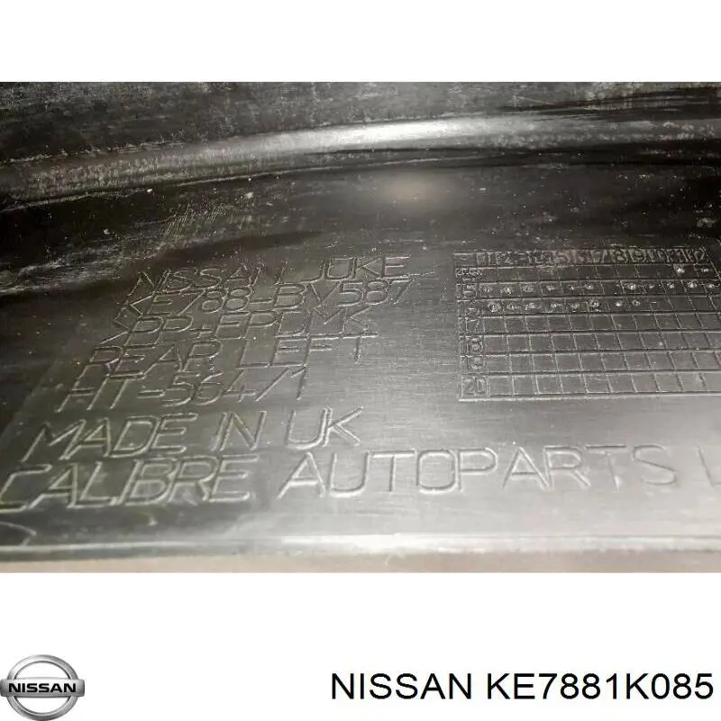Do koszyka KE7881K085 Nissan/Infiniti Chlapacze przednie, zestaw