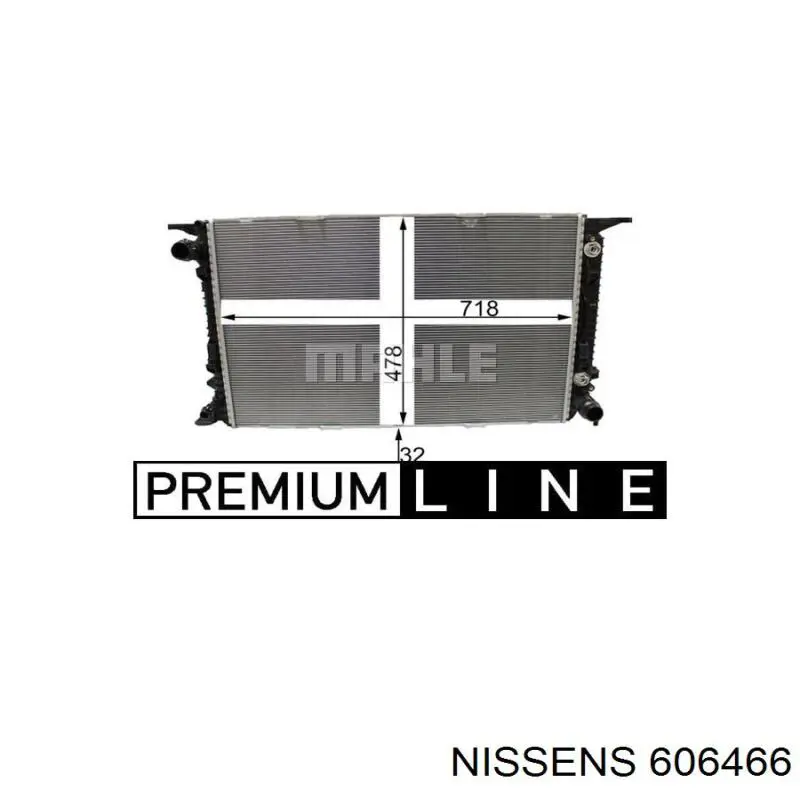 95B121251 Porsche Chłodnica silnika