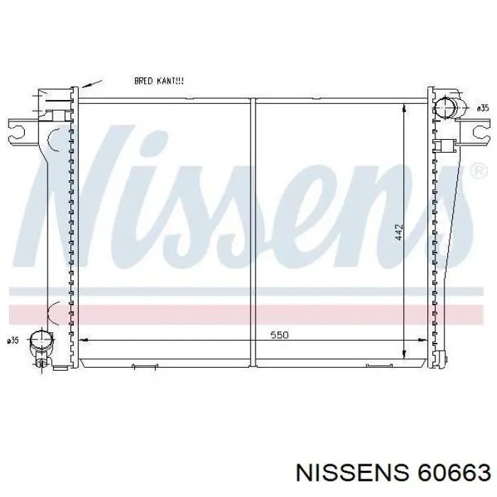 60663 Nissens Chłodnica silnika