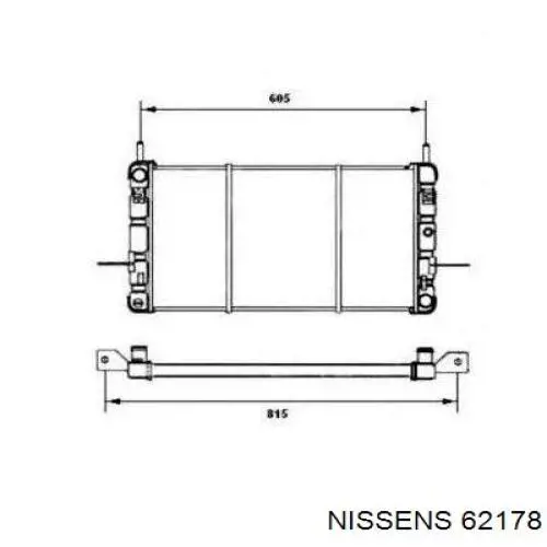 Chłodnica silnika Nissens 62178 cena, od 278,00 USD