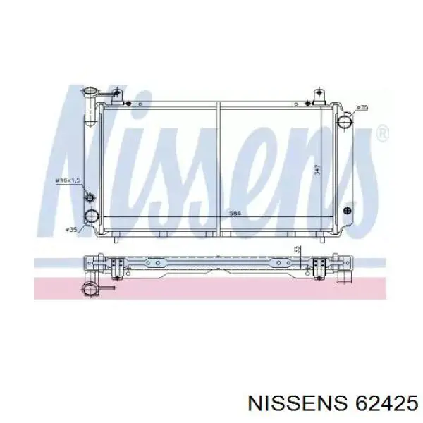 62425 Nissens Chłodnica silnika
