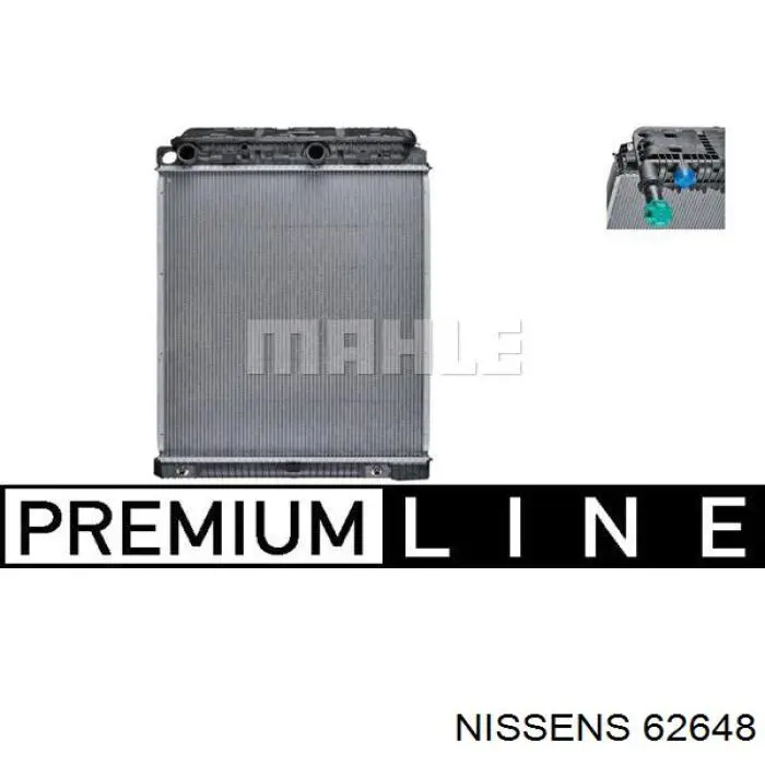 Chłodnica silnika Nissens 62648 cena, od 605,32 USD