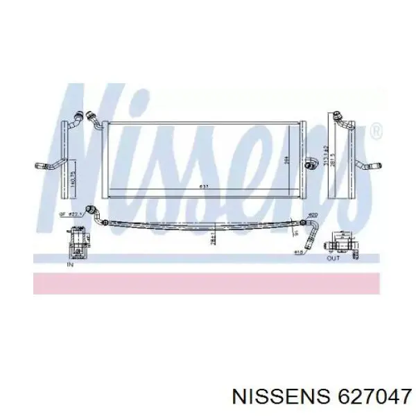 Chłodnica intercoolera Mercedes A0995002803 cena, od 188,18 USD