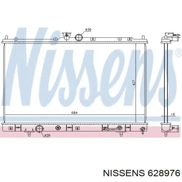 Chłodnica silnika Mitsubishi 1350A146 cena, od 174,35 USD