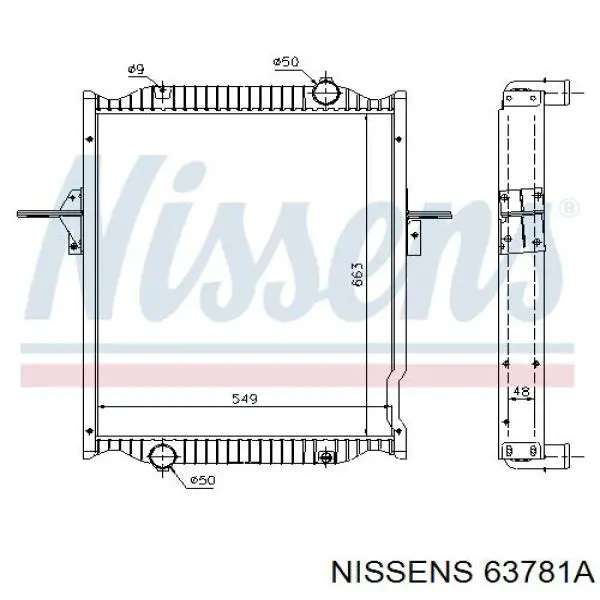 63781A Nissens Chłodnica silnika