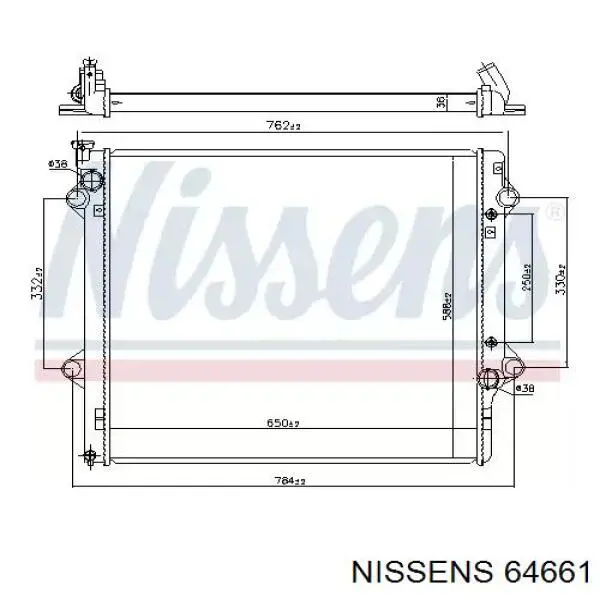 64661 Nissens chłodnica silnika