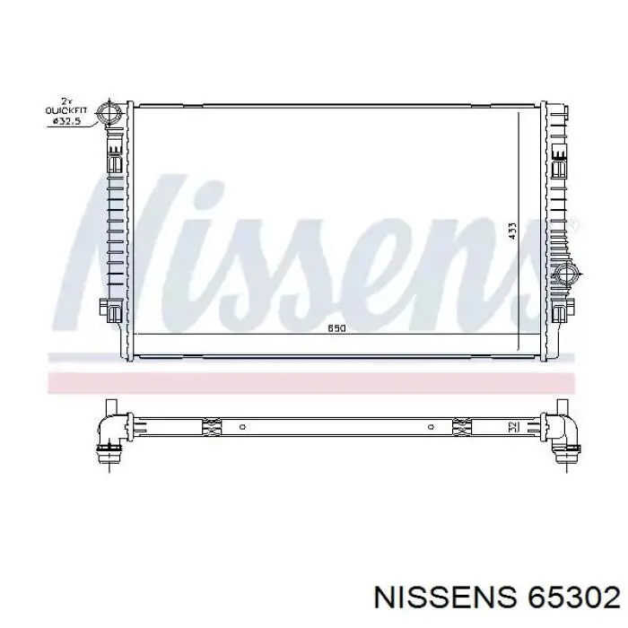 65302 Nissens chłodnica silnika