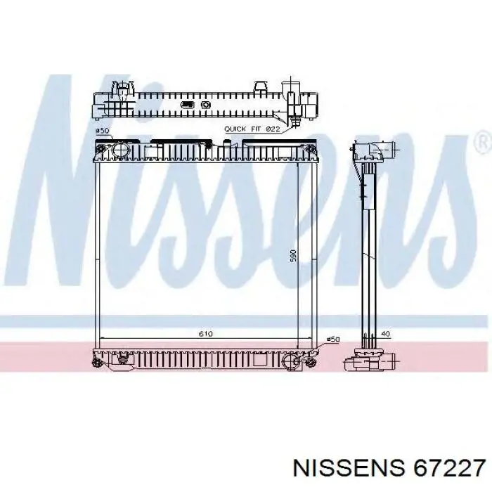 67227 Nissens Chłodnica silnika