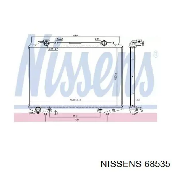 68535 Nissens Chłodnica silnika