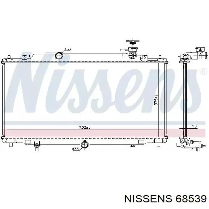 68539 Nissens chłodnica silnika