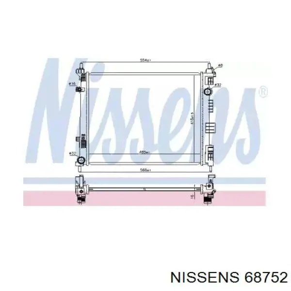 Chłodnica silnika Nissan/Infiniti 21410JX51A cena, od 141,31 USD