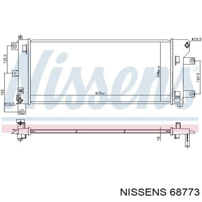 Chłodnica silnika TYC 613NSA208 cena, od 114,61 USD