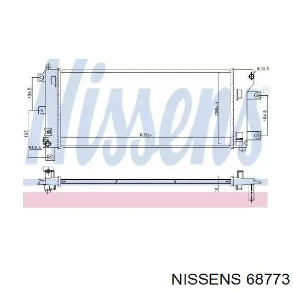 Chłodnica silnika TYC 613NSA208 cena, od 114,61 USD