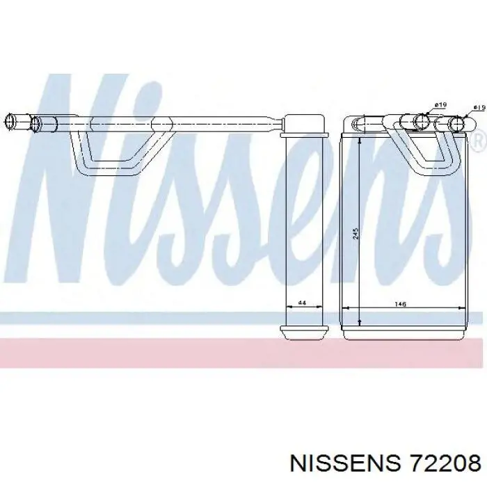 Chłodnica nagrzewnicy (ogrzewacza) Nissan/Infiniti 27140EB31A cena, od 160,39 USD