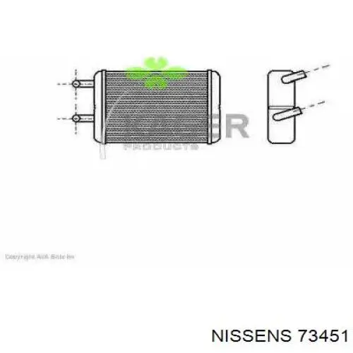 Chłodnica nagrzewnicy (ogrzewacza) Nissens 73451 cena, od 1226,27 USD