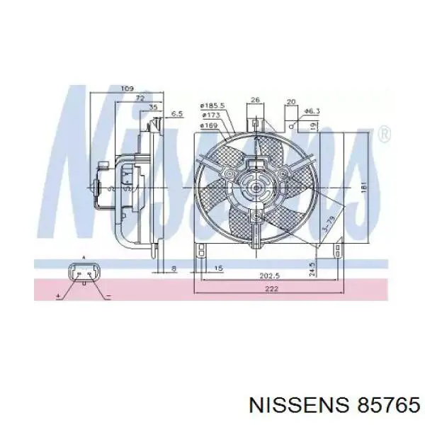 Dyfuzor chłodnicy, w komplecie z silnikiem i wirnikiem Mercedes 0003127V009 cena, od 57,89 USD
