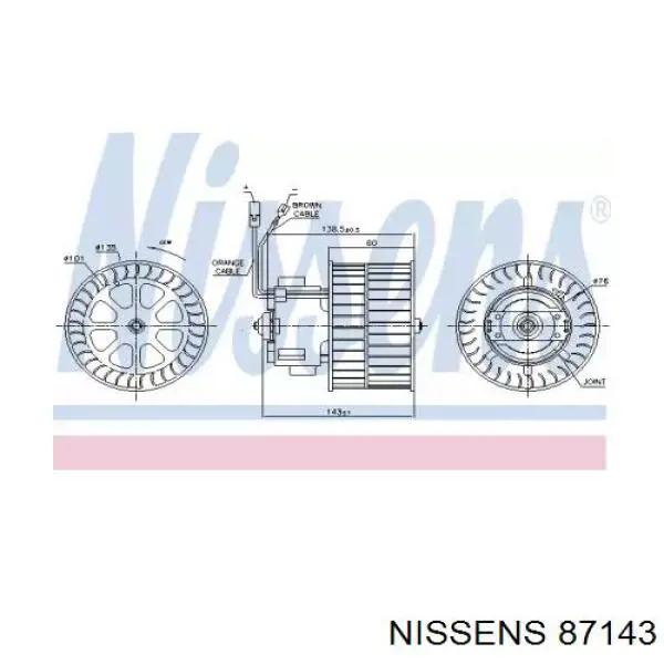 Silniczek wentylatora nagrzewnicy (ogrzewacza wnętrza) 1618105 General Motors