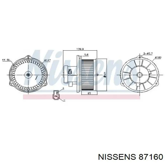 Silniczek wentylatora nagrzewnicy (ogrzewacza wnętrza) Ford 3943242 cena, od 70,72 USD