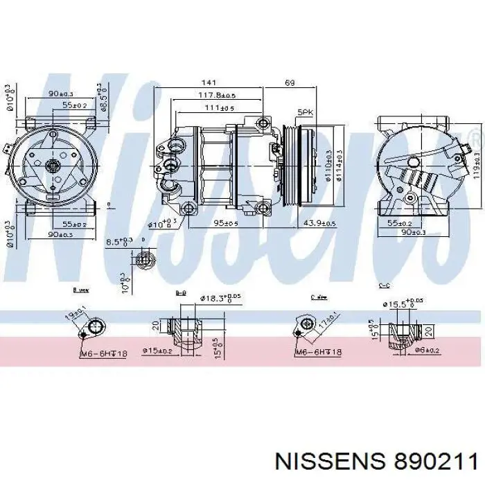 51883102 Fiat/Alfa/Lancia Sprężarka klimatyzacji