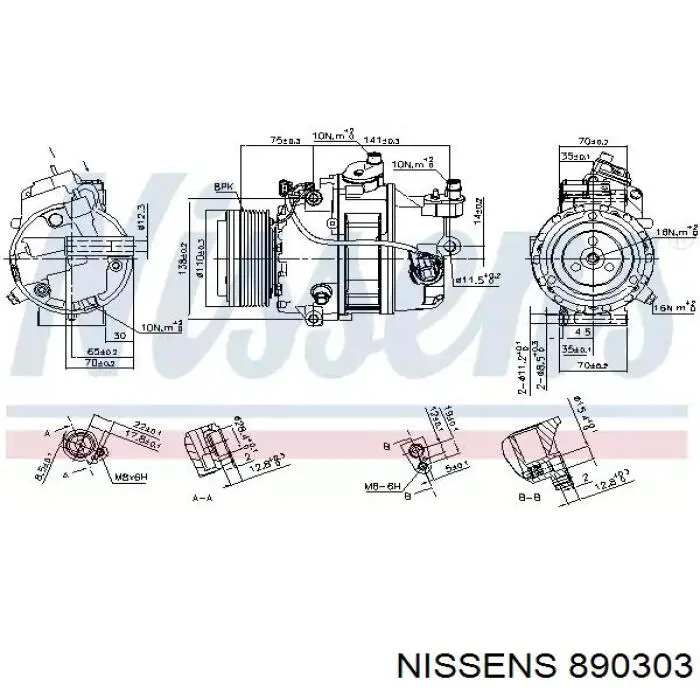 64529185147 BMW sprężarka klimatyzacji