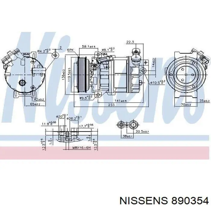 Sprężarka klimatyzacji General Motors 12792669 cena, od 227,16 USD