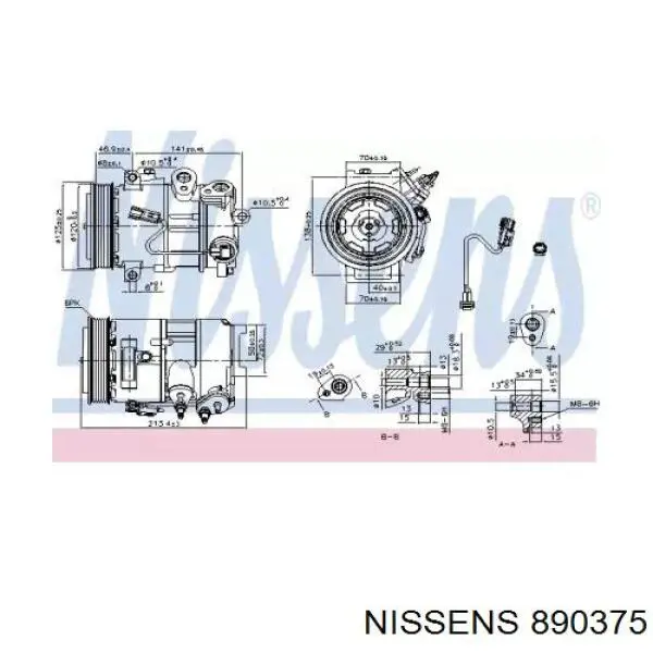 Do koszyka R5111610AB Chrysler Sprężarka klimatyzacji