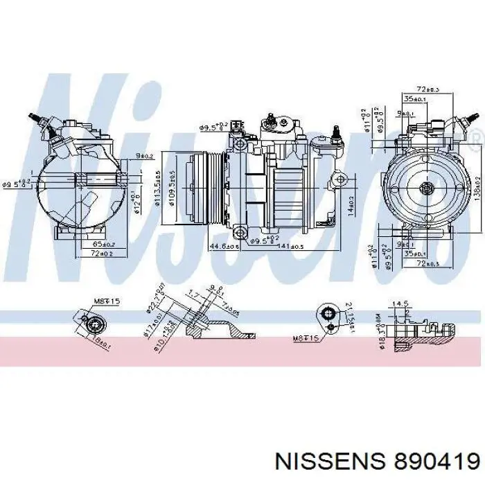 Do koszyka 4472807070 Ford Sprężarka klimatyzacji