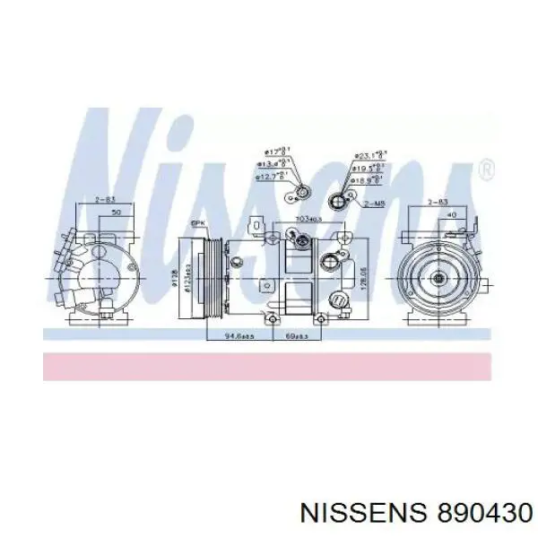 Sprężarka klimatyzacji 977011D200AS Hyundai/Kia