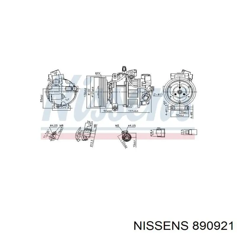 Sprężarka klimatyzacji VAG 4M0820803B cena, od 411,84 USD