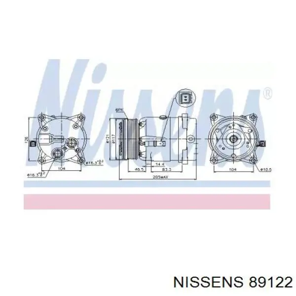 Sprężarka klimatyzacji Peugeot/Citroen 6453JW cena, od 73,21 USD