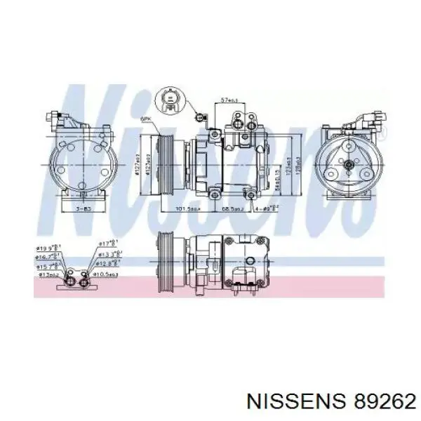 Sprężarka klimatyzacji Hyundai/Kia 9770117000 cena, od 90,24 USD