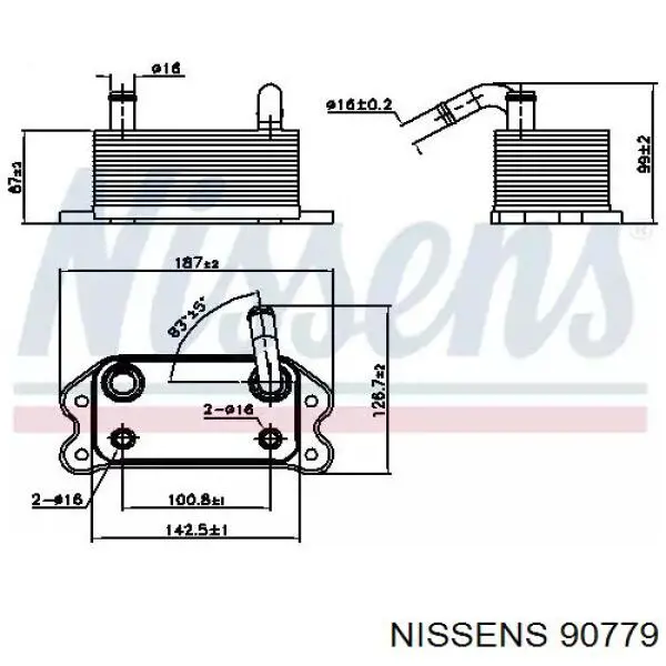 90779 Nissens chłodnica oleju