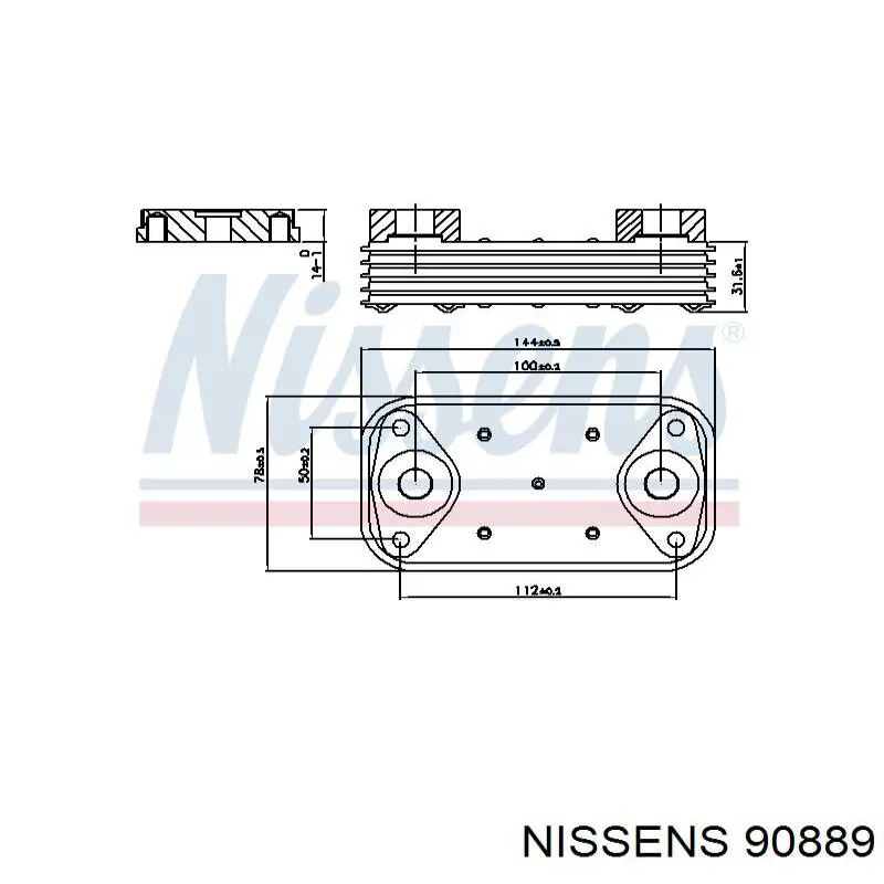Chłodnica oleju, pod filtrem Fiat/Alfa/Lancia 5802751739 cena, od 86,55 USD