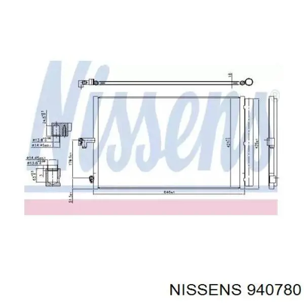 Chłodnica klimatyzacji Mercedes 0995000354 cena, od 143,24 USD