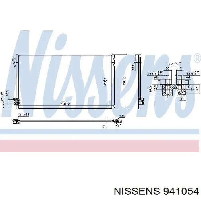 941054 Nissens chłodnica klimatyzacji