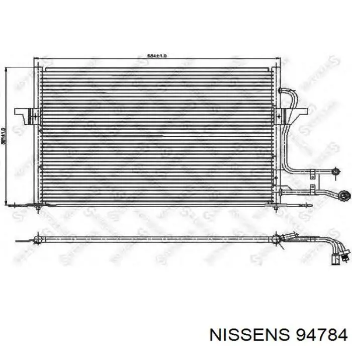 Chłodnica klimatyzacji Nissens 94784 cena, od 108,42 USD