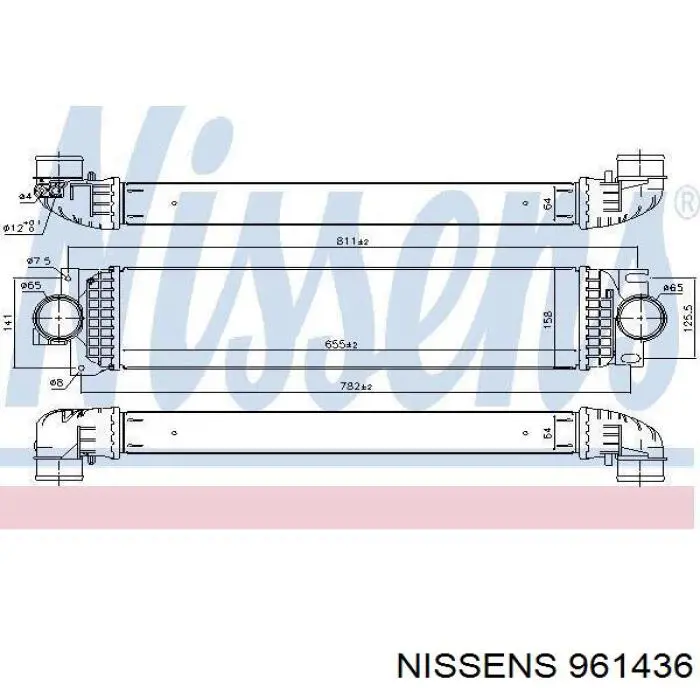 E1G36K775FG Ford Chłodnica intercoolera