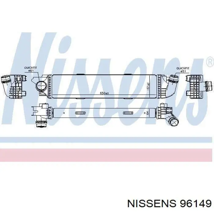 Chłodnica intercoolera 6000618095 Fiat/Alfa/Lancia