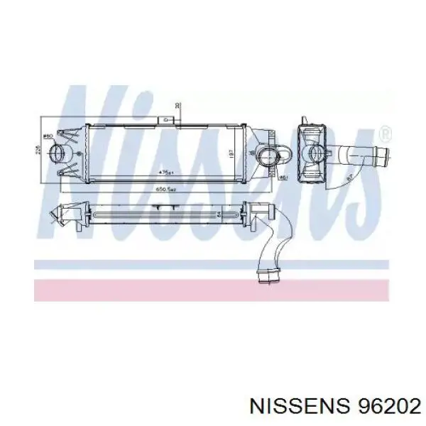 Chłodnica intercoolera Thermotec DAE002TT cena, od 80,41 USD
