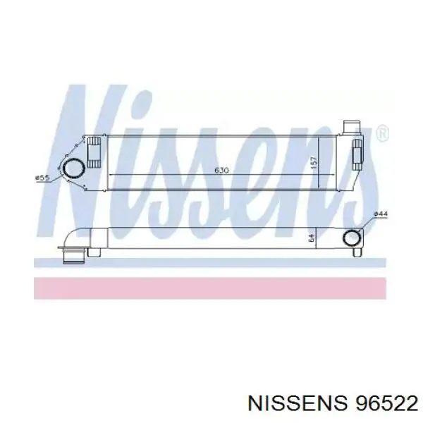 96522 Nissens chłodnica intercoolera