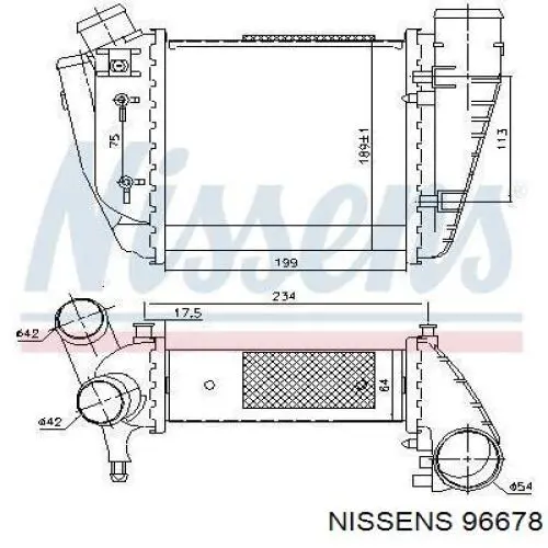Chłodnica intercoolera 8E0145806D VAG
