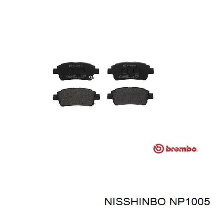 Klocki hamulcowe przednie tarczowe Nisshinbo NP1005 cena, od 17,82 USD