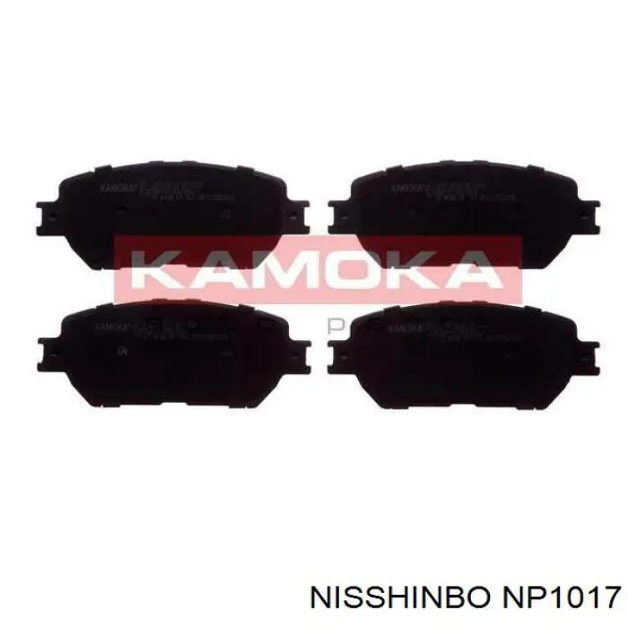 Klocki hamulcowe przednie tarczowe Nisshinbo NP1017 cena, od 25,47 USD