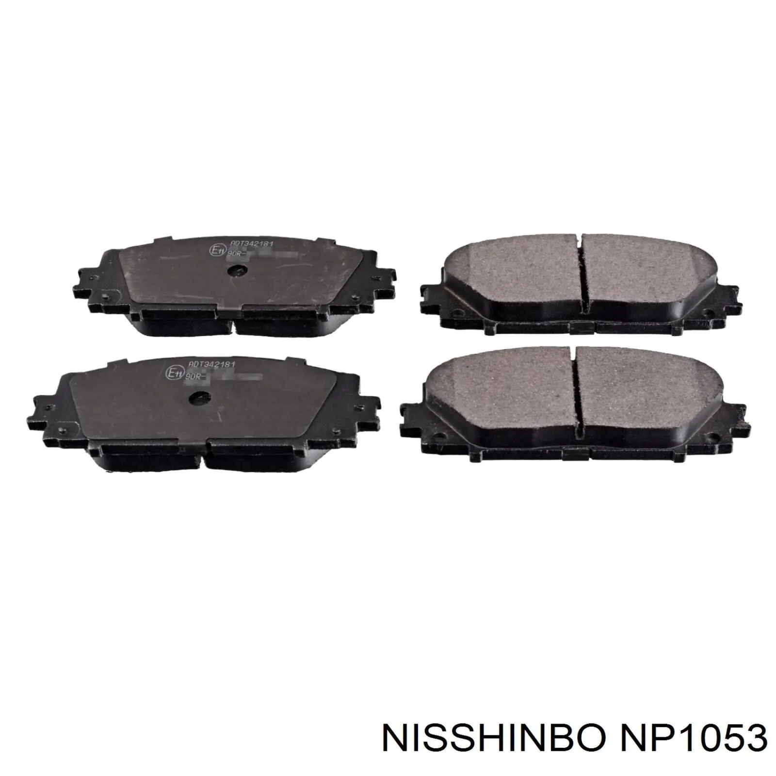 NP1053 Nisshinbo Klocki hamulcowe przednie tarczowe
